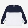 Colorblock Lightweight Woven Sweatshirt  Blue 