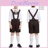 Autentico Costume Tedesco per Bambini per l'Oktoberfest con Cappello per Halloween e Cosplay