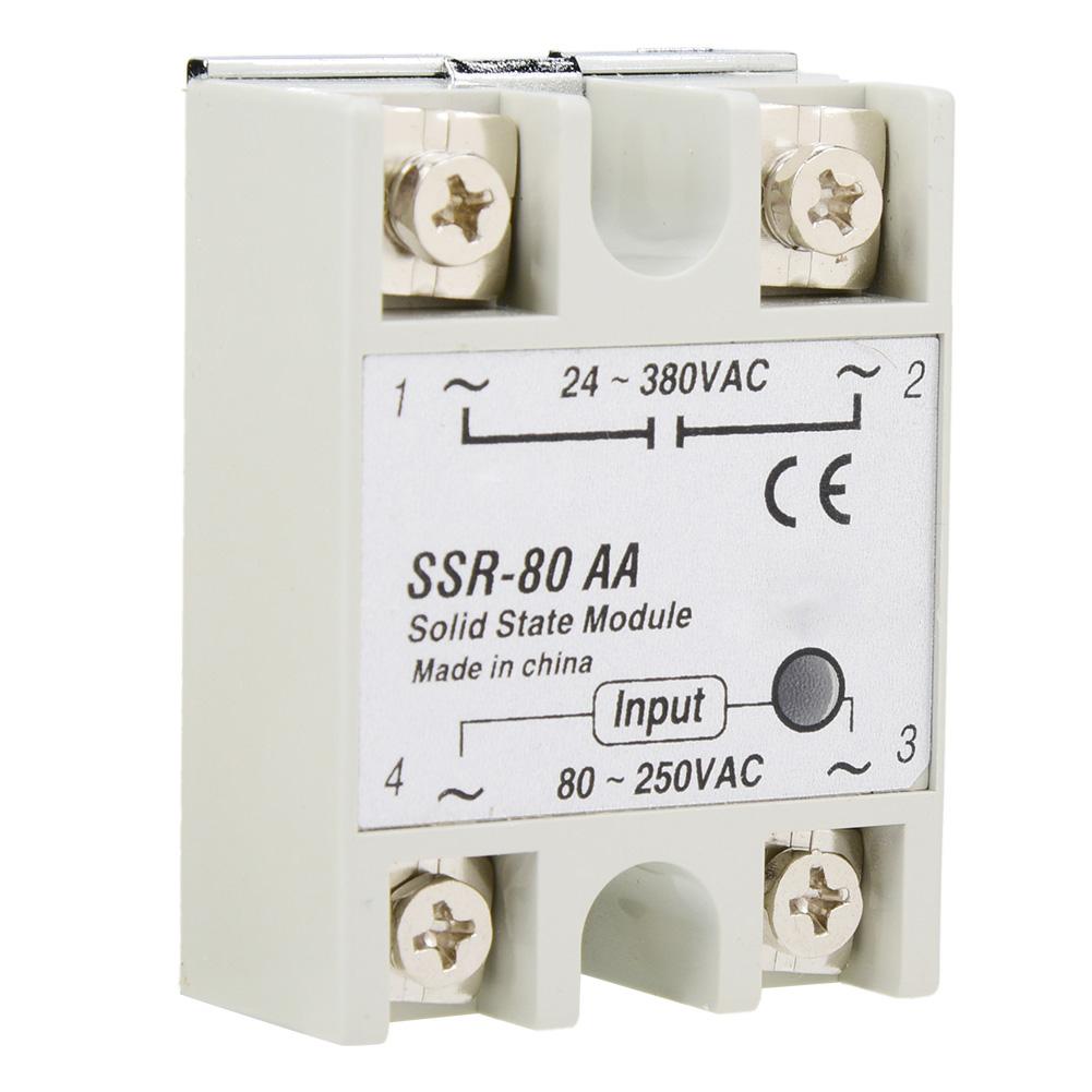 80A Single Phase Solid State Relay Switch Module SSR 80AA 80 250VAC