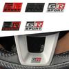 1Pc 3D Metal GR SPORT Logo Steering Wheel Emblem Center Console Decoration GR SPORT Emblem Car Interior Badge Decals