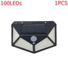 Outdoor 100 LED Solar Light Motion Sensor Waterproof Sunlight Garden Decoration Street Lights Solar Powered Lantern Wall Lamp
