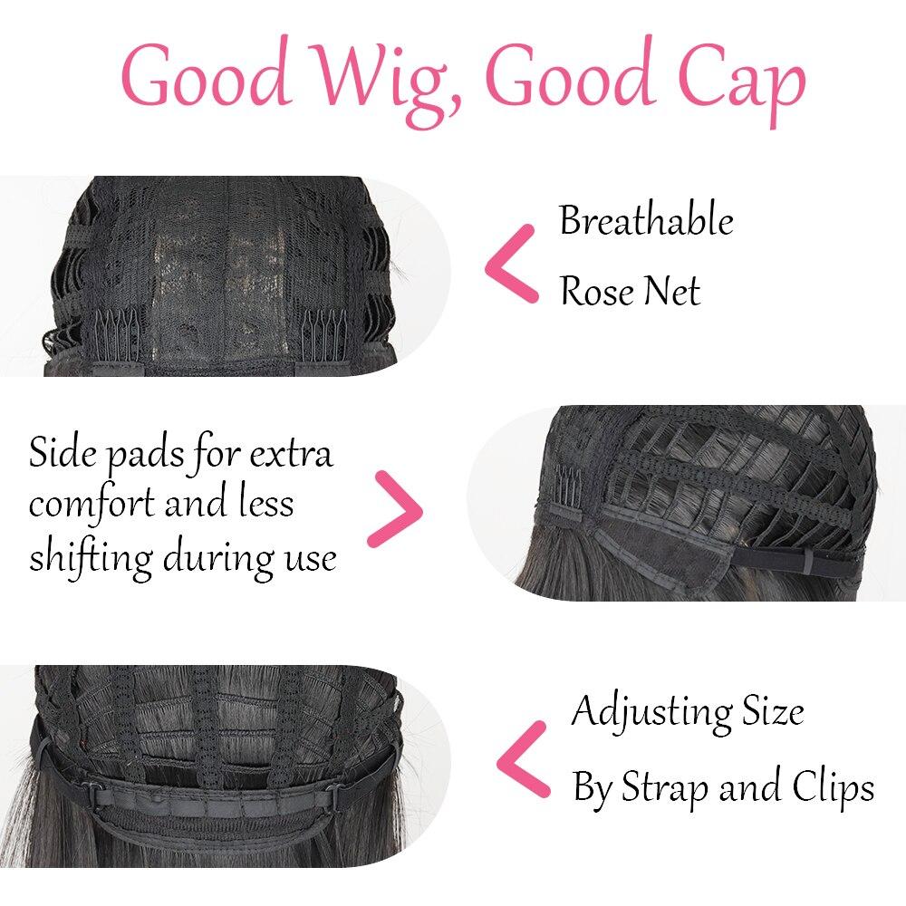 XINRAN Long Water Wave Synthetic Wigs With Bangs Natural Wavy Orange Wig for Women Cosplay Wigs Heat Resistant Fiber Wigs