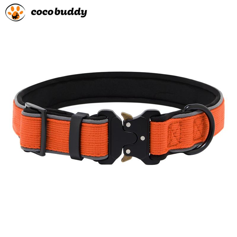 Tactical Dog Collar Reflective Adjustable Dog Collar Large Medium Small Potalado Pet Collar Large Dog 2026 (Orange,XS) оранжевый