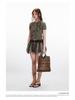 HeyHenry 2025 Retro Short Sleeve Knit Sweater - Slim Fit Cable Knit Top for Women