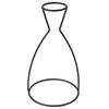 Creative Shapes Black Metal Flower Vase Frame Plant Holder Cafe Home Decor