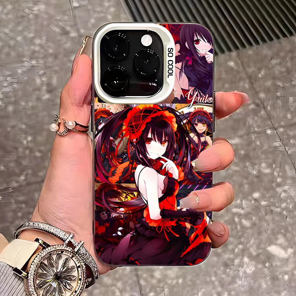 Anime Date A Live Tokisaki Kurumi Cute Phone Case For IPhone 17 Pro Max 16 15 14 13 11 12 Mini Xs Xr 8 Plus Se Color Silver Cove