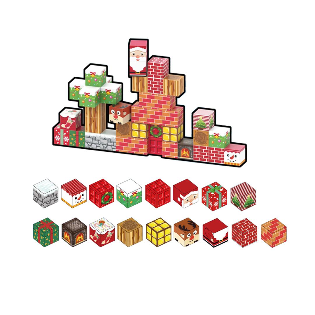 

Non-Toxic New Magnetic Building Blocks Mine Magnet World Toys Stem Montessori Stacking Cubes Construction Set For Children Christmas Gift