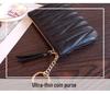 Women's Genuine Leather Mini Wallet with Zipper - 2025 Style