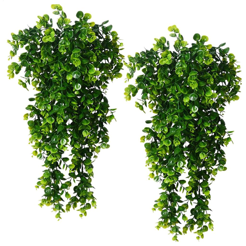 Hang Artificial Plants Rattan Eucalyptus Wall Hanging Simulation Greenery Fake Hanging Plants Vine Home Outdoor Decor Plant