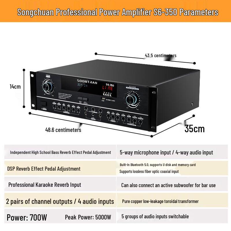Songchuan SP2-11 10-inch Home KTV Audio System CN plug (adapter included) (CN version)