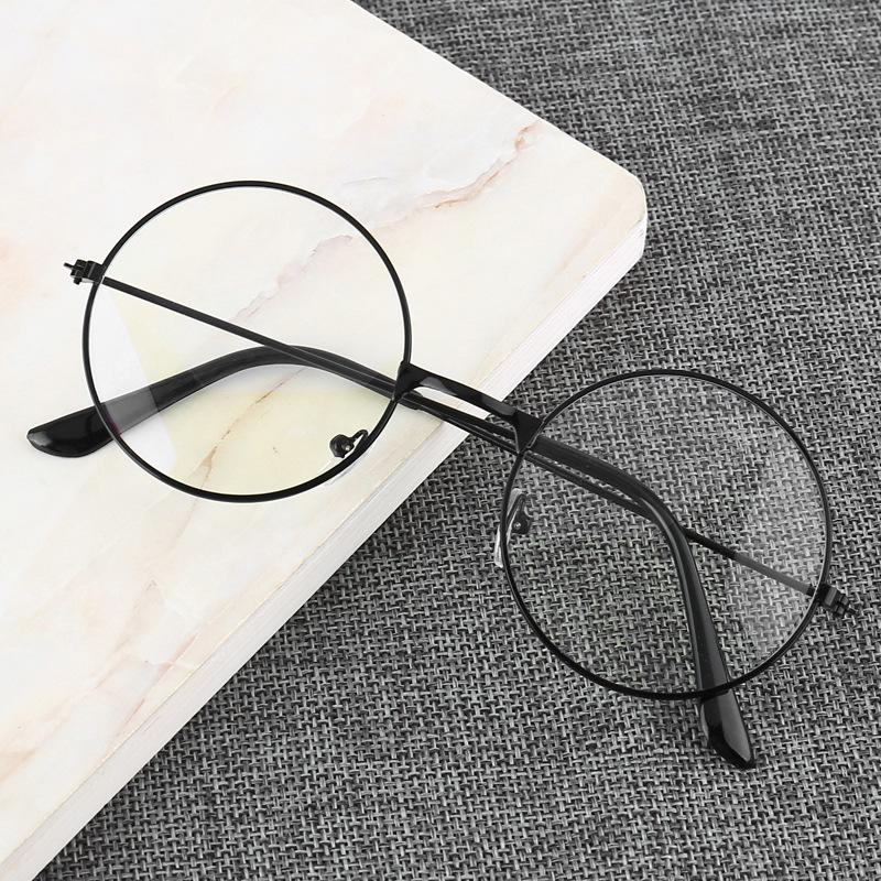 Retro Unisex Round Lightweight Anti-Blue Light Glasses