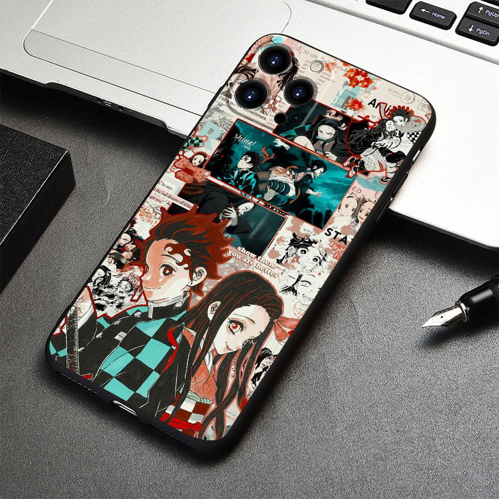 

Официальный чехол для iPhone 14 X 12 7 XS 13 Pro Max 8 Plus XR 11 5 6S SE2022 SE2 6 Mini SE Demon Slayer Kimetsu No Yaiba iPhone 14