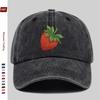 pc Fresh Strawberry Print Baseball Cap Home Leisure Design Decor Hat Comfortable Lightweight Sun Hat with Adjustable Strap F