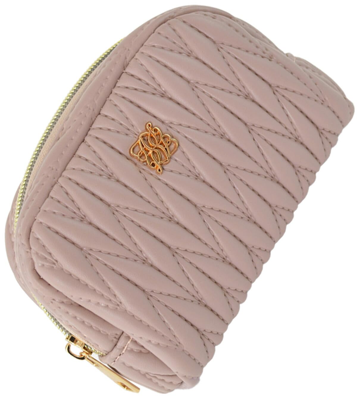 

Altro Rose Pink Portable Cosmetic Makeup Makeup Accessories Pouch, Pouch, Pouch, Pouch, Cosmetics, Storage, Quilted, Rosia, Cute, 333193-16 розовый