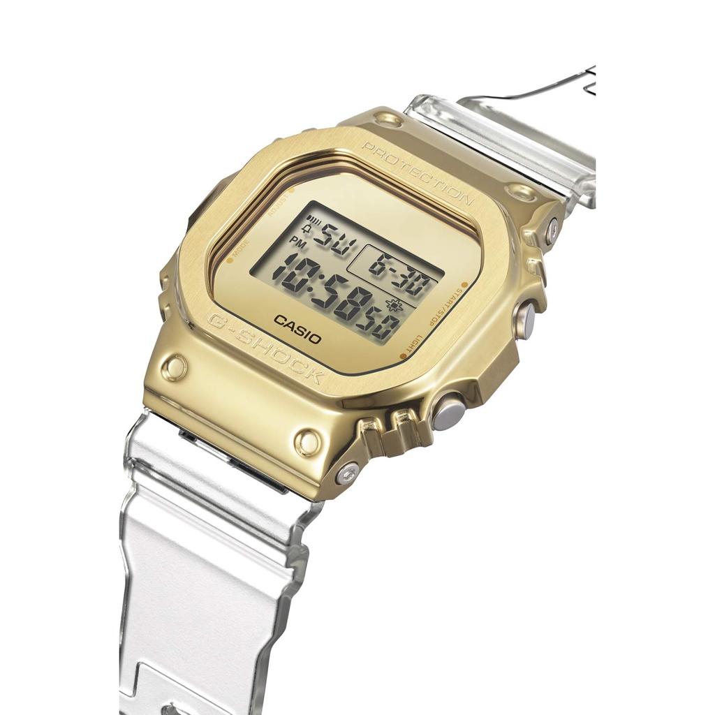 Casio G-Shock Herrenuhr mit Metallüberzug GM-5600SG-9JF, transparent – japanische Ausgabe, offizielles Lizenzprodukt