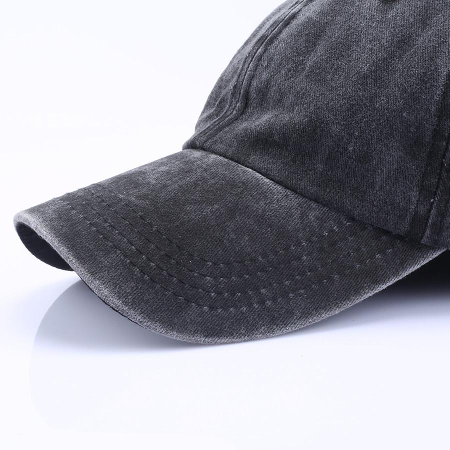 Retro Distressed Washed Unisex Baseball Cap - Soft Brim Sun Protection Hat