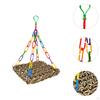 Bird Cage Accessories with Parrot Lounger And Handmade Swing for Macaw Parakeet Finches