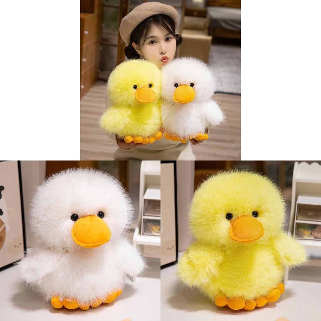 Adorable Plush Duck Toy Soft Stuffed Yellow Duckling Cuddle Companion For Kids