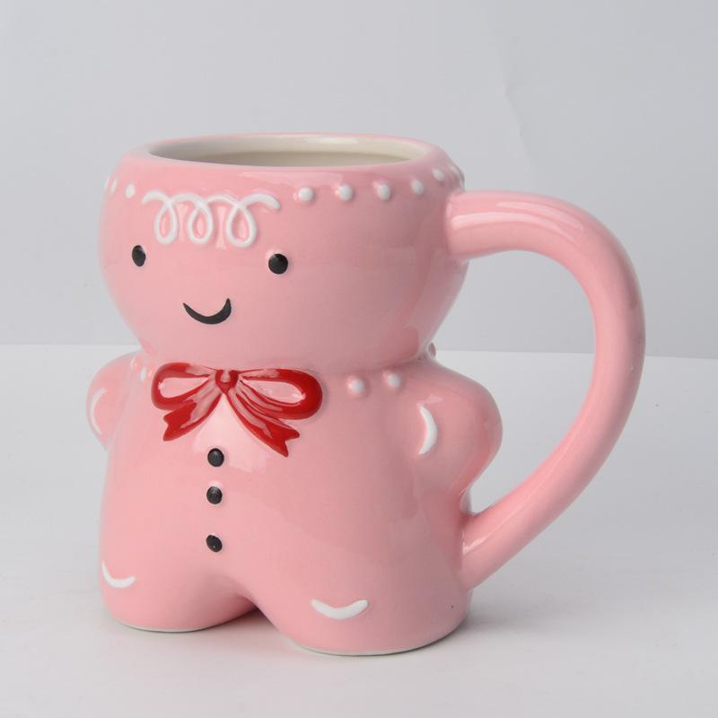 In Stock: Ceramic Gingerbread Man Mug, Ceramic Christmas Tree Mug, Ceramic Cookie Cup, Ceramic Water Cup 201-300ml