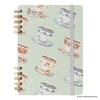 Nakabayashi Swing Logical W Ring Notebook Furukawa Shiko/Otome Time A6/Grid 5mm/80 Sheets Tea Time NW-A617-4