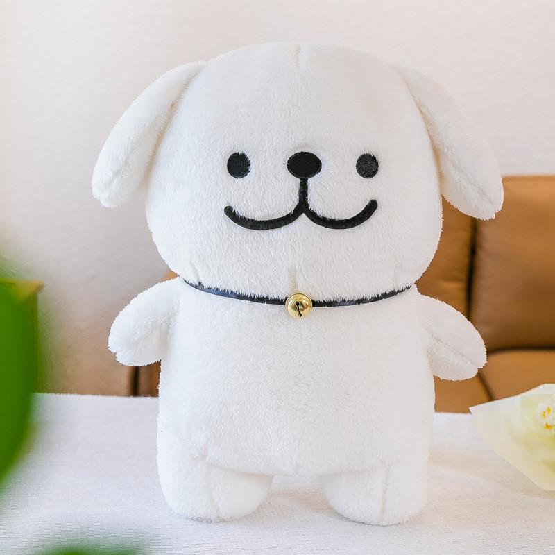 Maltese Toy Plush Cute Dog Stuffed Animals Doll Bedroom Decoration Gift Kids