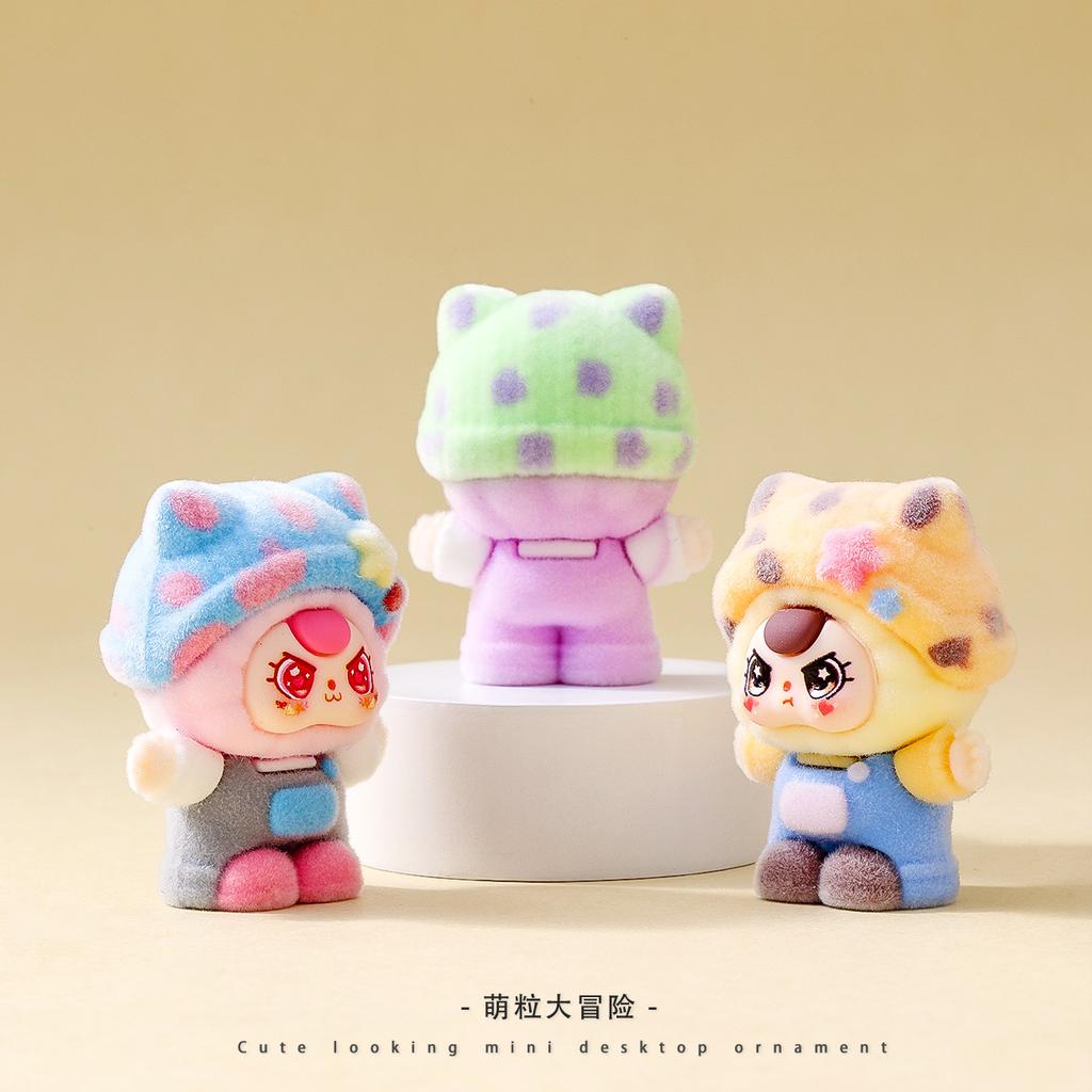 9pcs/10pcs Set Babythree Figure Toy Mini Cat Figurine Desktop Decoration Model Ornaments Toys Boys Girls Christmas Gifts