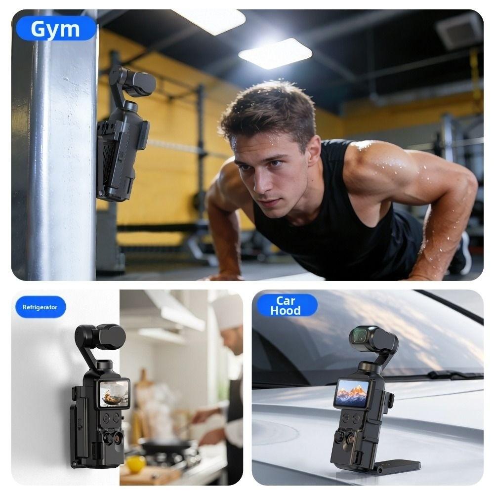 Foldable Desktop Base Bracket Stand Holder for DJI Osmo Pocket 4 Cycling/V-log/Tabletop