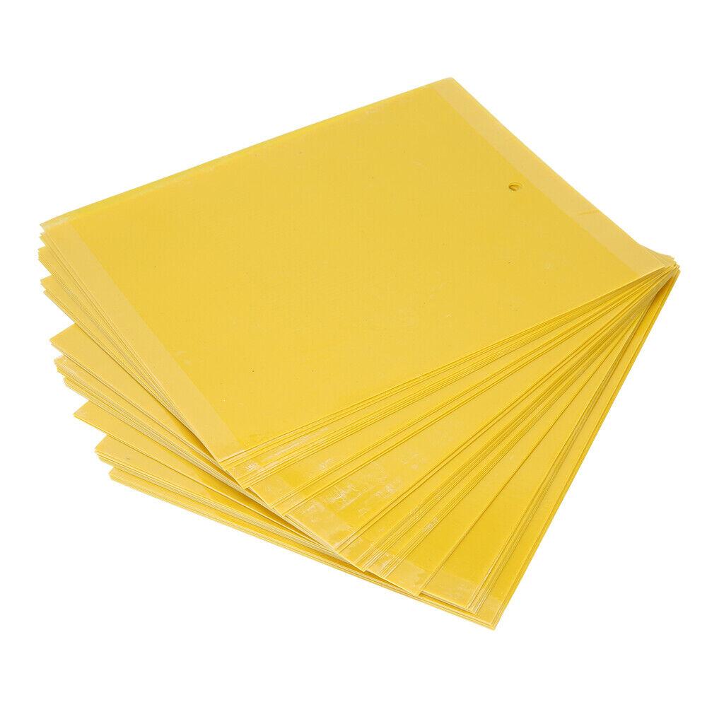 50x Klebefalle Fruchtfliegen Fliegenfalle Insekt Gelbe Klebefallen Klebefliegenpapier