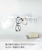 Yamazaki Jitsugyo 5902 Film Hook Sanitary Hanger White Approx. W30.5 X D4 X H4.7cm Tower Floating Storage Washroom Storage