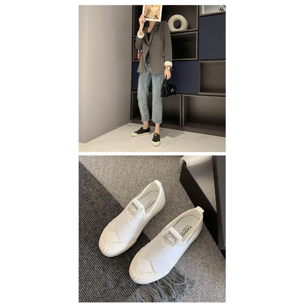 White Women's Casual Flat Shoes