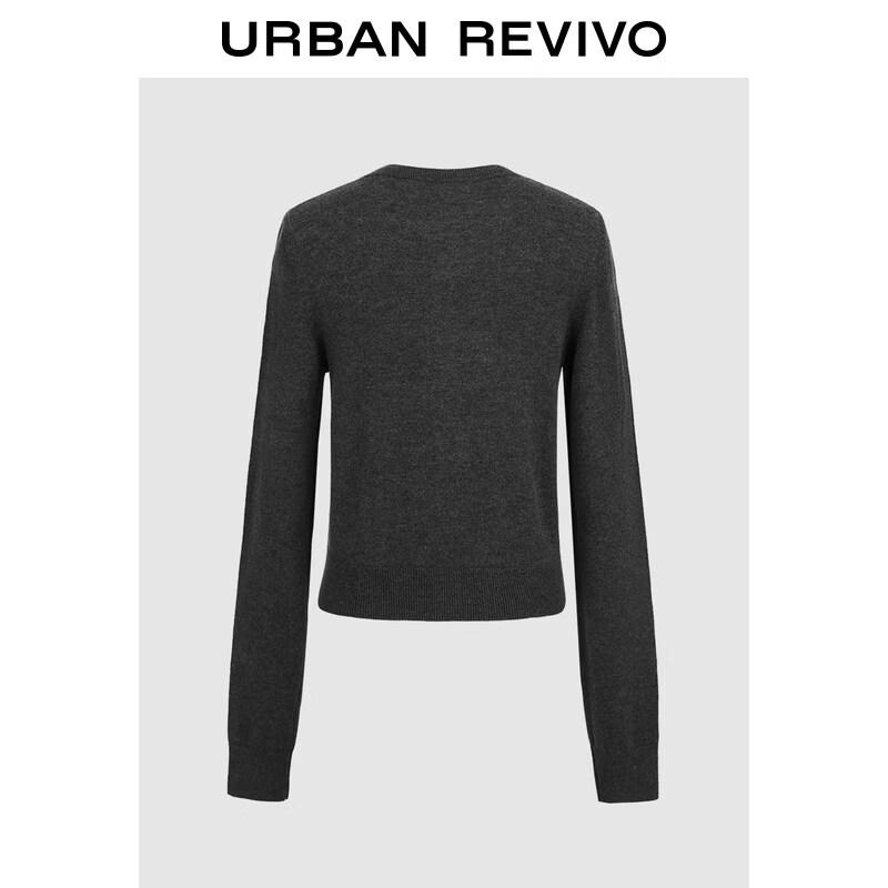UR 2026 Women's Color-Block Knitted Cardigan