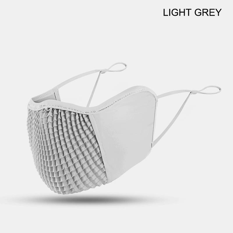 

Upf 50+ Cycling Face Mask - Uv Protection & Eye Corner Cover, 3D Breathable Ice Silk Face Shield For Biking/Hiking світло-сірого кольору