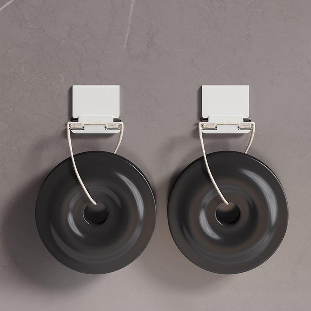 Seamless Paste Folding Hook Wall-mounted Easy To Install Plug Hook Multi-purpose Living Room Bedroom Storage Hooks