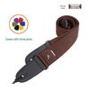 Retro Embroidered Ethnic Guitar Strap - Thickened Polyester for Wooden & Electric Guitars