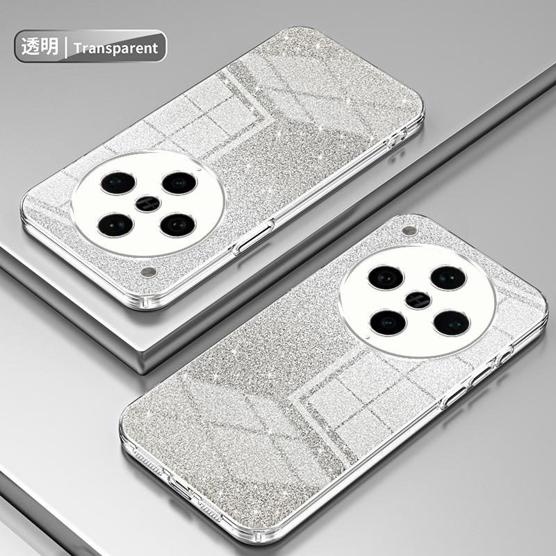 Applicable to OPPO FindX9Pro electroplated glitter mobile phone case FindX8 transparent K15 anti-drop protective case