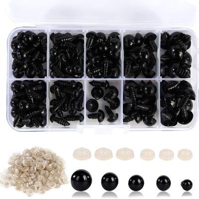 Craft 5MM Safety Eyes 8MM 10MM for Stuffed Crochet Animals 12MM Plastic Doll Eyes for Stuffed Animal Dolls