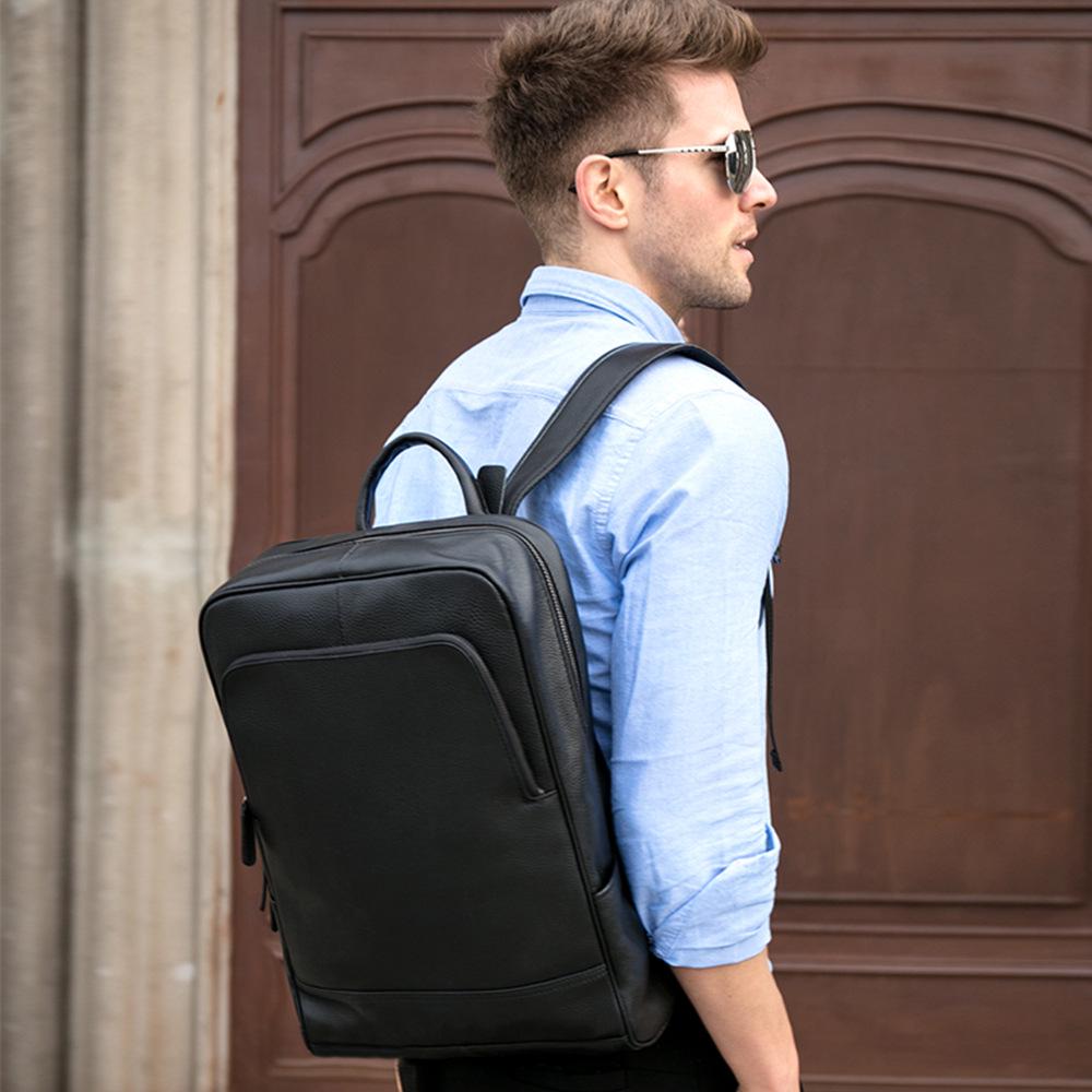 "Marant 2022 Men's Genuine Leather Business Backpack - Trendy Outdoor Cowhide Laptop Bag"