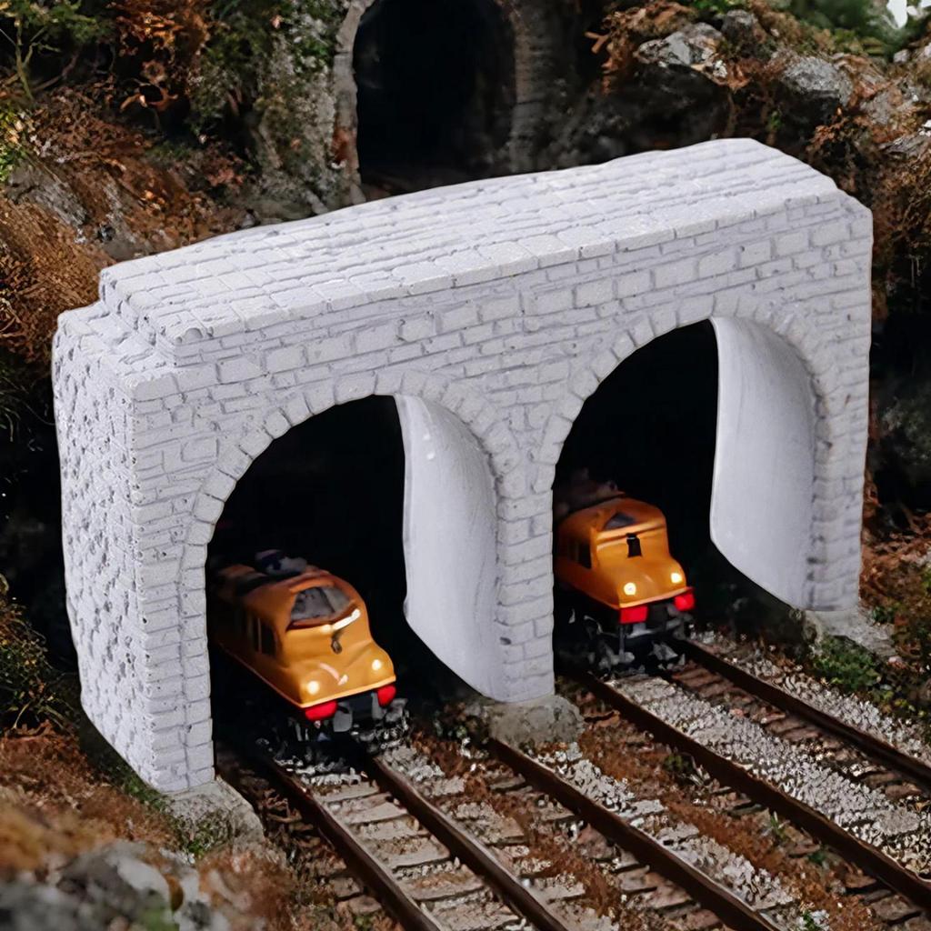 N Scale Railroad Stone Tunnel Model Layout Diorama Gift Simulation Stones Miniature Scene for