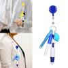 5-in-1 Badges Holder with Multicolor Pen Marker and Light for Nurse Doctor Badges Reels Holder Swivel Alligator Clip