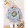 European Sizes Christmas Dreamy and Sweet Printed Pattern, Skin Friendly and Durable for 0-3 Year Old Kids. Versatile Thin  Round Neck Hoodie