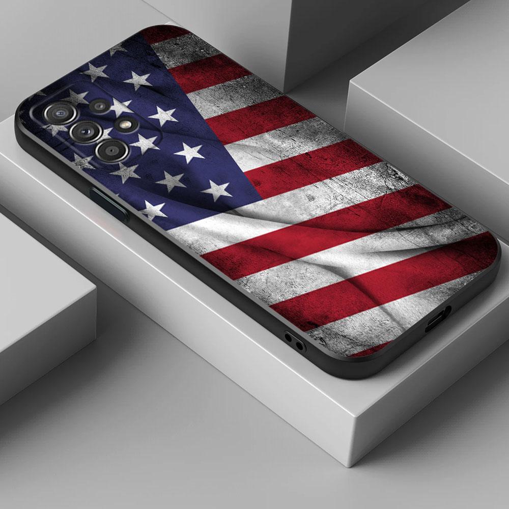 American USA Flag Eagle Phone Case For Samsung Galaxy A15 A25 A24 A23 A22 A21S A20s A13 A10 A05S A04 A03 A02 A14 Soft Back Cover