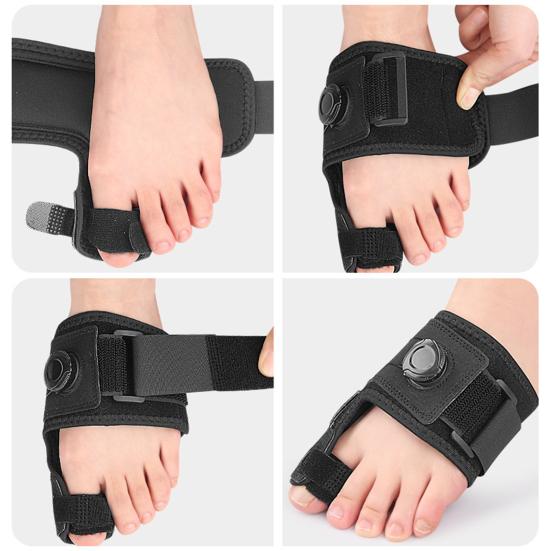 1 Pc Toe Separator Toe Bunion Corrector Adjustable Fasten Tape Flexible Non-Irritating Pain Relief Postoperative Bunion Splint Big Toe