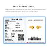 ANDYWEN 925 Sterling Silver A Pair Of Gold Faux Zircon Stud Earring Luxury Fine Jewelry For Women