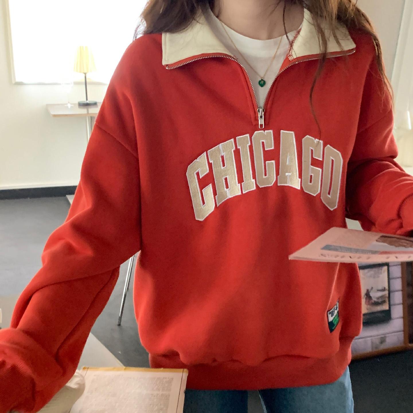 Женские свободные свитера с длинным рукавом и V-образным вырезом — фото 15