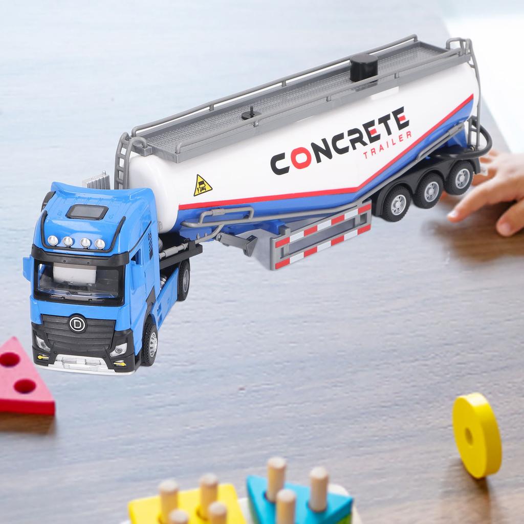 1:32 Scale Alloy Concrete Pump Truck High Simulation Construction Vehicle Model with Water Spray Function