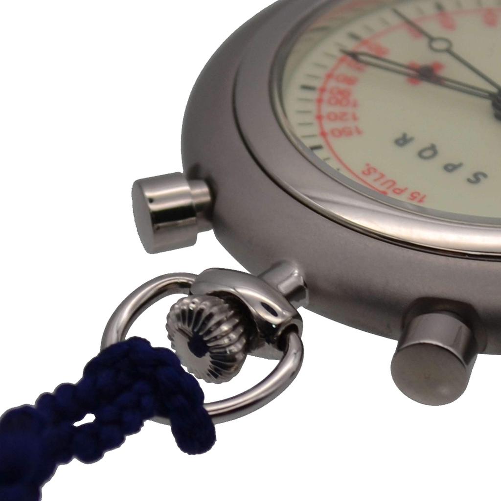 SPQR THE PULSE Somes Saddle Leather Strap Japanese Pulse Watch with Chronograph High Spec Nurse Watch × (Beige)