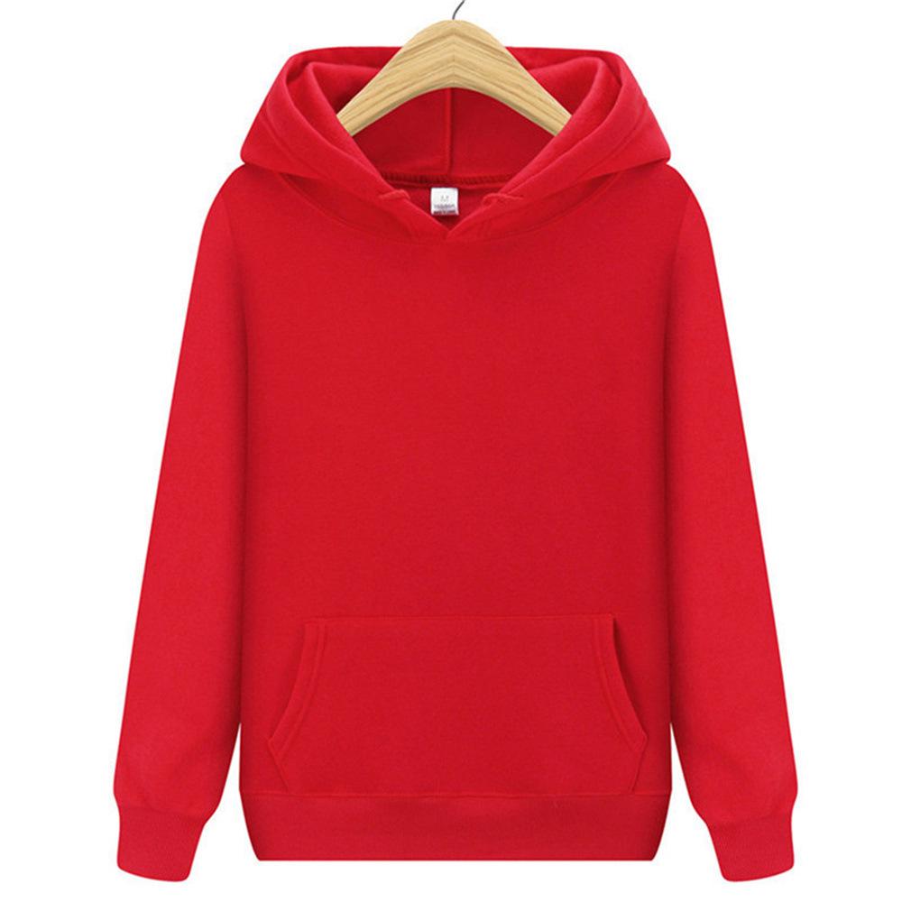 Men's Plain Color Long Sleeve Hoodie - Trendy Spring/Autumn Fashion Sports Sweatshirt.