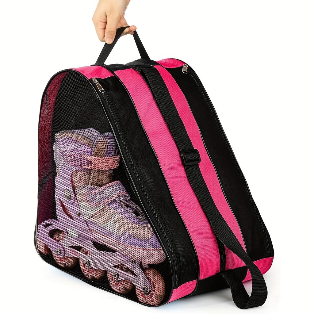 Handheld Skate Bag, Three-Layer Large Capacity Skate Storage Bag, Thickened Ice Skate Bag, Ideal Gift for Outdoor Sports, Skateboarders