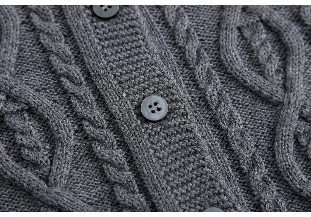Unisex Korean Style 100% Cotton Knit Cardigan for Boys – Spring/Autumn Casual Baby Sweater