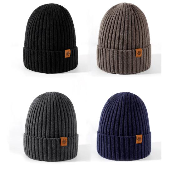 Yousheng 3Pcs/Set Men Hat Scarf Gloves Set Plush Ball Hat Cold Protection Scarf Touchscreen Gloves Set Ski Cycling Gear